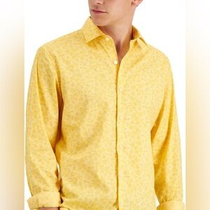 Mens Bar III Woven Button Down Long Sleeve Shirt 100% Cotton Size S NWT - B5